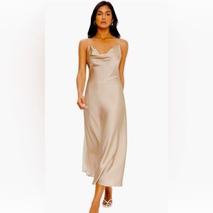 Stunning champagne slip dress m/l